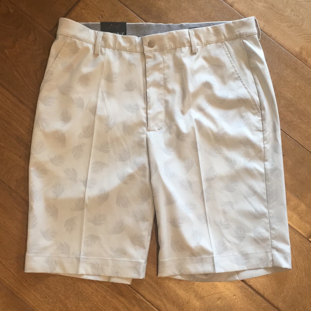 GREG NORMAN Palm Flat Front Golf Shorts 34 - Picture 6 of 6